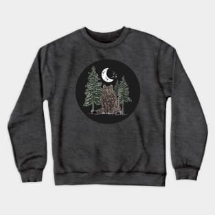 woodsy bear (color version) Crewneck Sweatshirt